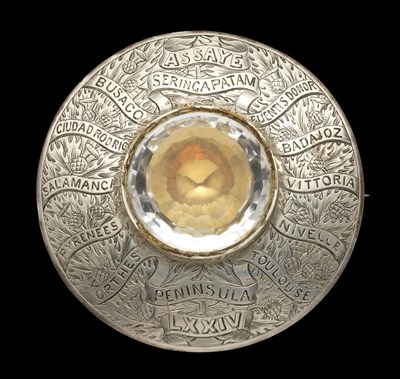 Lot 256 - **A PLAID BROOCH TO THE 74TH FOOT