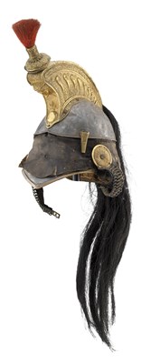 Lot 261 - **A FRENCH MODEL 1845 CUIRASSIER OFFICER'S HELMET