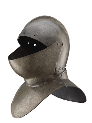 Lot 280 - A COMPOSITE CLOSE HELMET