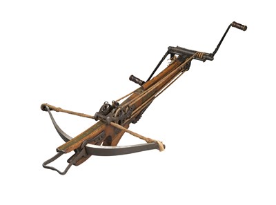 Lot 293 - A FLEMISH TARGET CROSSBOW