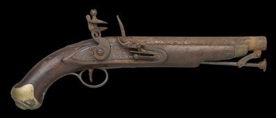 Lot 324 - A .65 CALIBRE NEW LAND PATTERN FLINTLOCK PISTOL