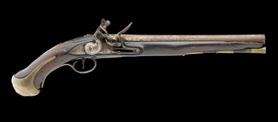 Lot 328 - A .550 CALIBRE HEAVY DRAGOON FLINTLOCK PISTOL