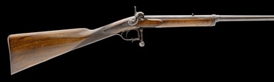 Lot 333 - A 100 BORE PERCUSSION BREECH-LOADING PRINCE'S PATENT RIFLE BY REILLY