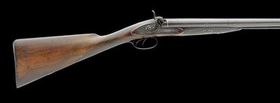 Lot 335 - A D.B. 14 BORE PERCUSSION SPORTING GUN BY A. COOK