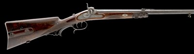 Lot 343 - AN .376 CALIBRE AUSTRIAN PERCUSSION SPORTING RIFLE BY F. BARTUSCH IN WIEN