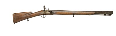 Lot 356 - A CONTINENTAL FLINTLOCK BLUNDERBUSS