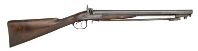 Lot 361 - A RARE 10 BORE D.B. CARBINE BY JOHN BLISSET 322 HIGH HOLBORN LONDON