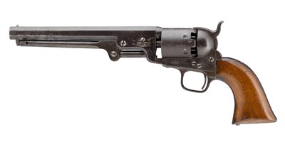 Lot 366 - A .36 CALIBRE COLT LONDON THIRD MODEL 1851 SIX-SHOT PERCUSSION NAVY REVOLVER