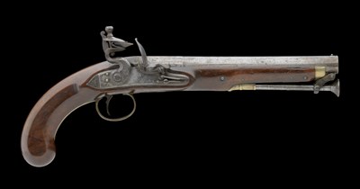 Lot 383 - AN 16 BORE OFFICER'S PISTOL BY H. NOCK