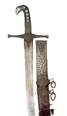 Lot 24 - â€¡ A PERSIAN SWORD (SHAMSHIR)