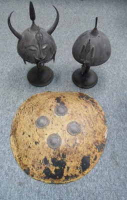 Lot 30 - TWO INDO-PERSIAN HELMETS (KULAH-KHUD)