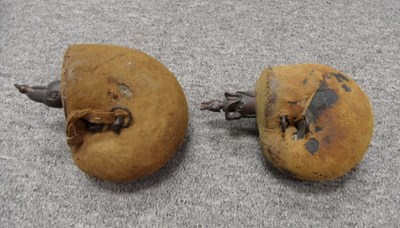 Lot 31 - TWO INDIAN POWDER-FLASKS