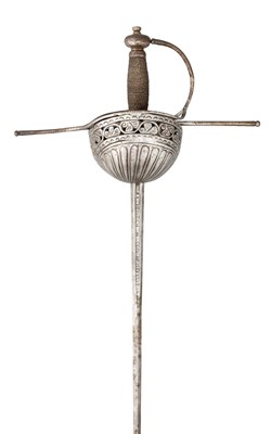 Lot 84 - A SPANISH CUP-HILT RAPIER