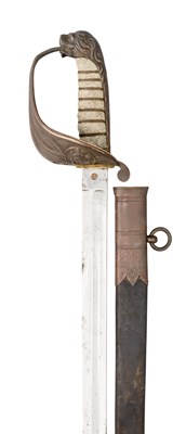 Lot 114 - AN 1827 PATTERN NAVAL OFFICER'S SWORD