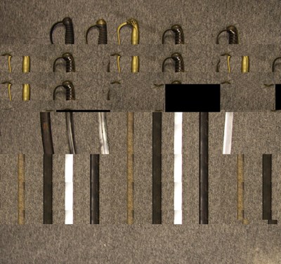 Lot 122 - FIVE SHORTSWORDS FOR POLICE OR CUSTOMS USE