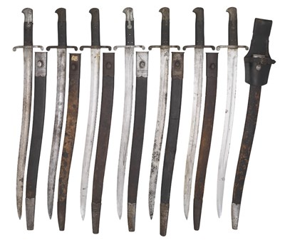 Lot 140 - EIGHT 1856 PATTERN ENFIELD BAYONETS