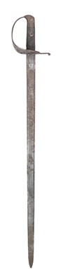 Lot 143 - AN 1856 PATTERN SWORD BAYONET FOR THE JACOBS DOUBLE RIFLE