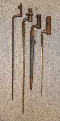 Lot 147 - FOUR SOCKET BAYONETS