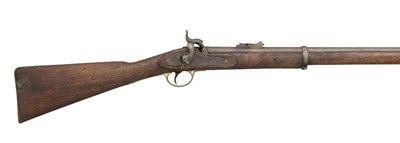 Lot 175 - A .600 CALIBRE PERCUSSION 1853 PATTERN THIRD MODEL THREE BAND RIFLED MUSKET