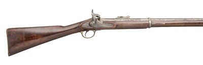 Lot 176 - A .600 CALIBRE PERCUSSION 1853 PATTERN THIRD MODEL THREE BAND RIFLED MUSKET