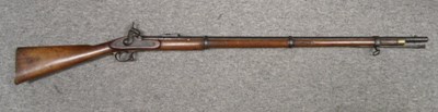 Lot 177 - A .600 CALIBRE PERCUSSION 1853 PATTERN THIRD MODEL THREE BAND RIFLED MUSKET