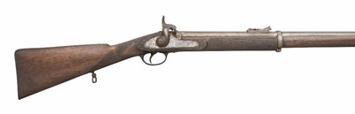 Lot 179 - A .577 CALIBRE PERCUSSION 1856 PATTERN TWO BAND RIFLED CARBINE BY G. HUNT