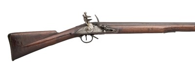 Lot 194 - A .750 CALIBRE INDIA PATTERN FLINTLOCK MUSKET