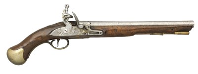Lot 199 - A .56 CALIBRE 1756/77 PATTERN SEA SERVICE FLINTLOCK PISTOL