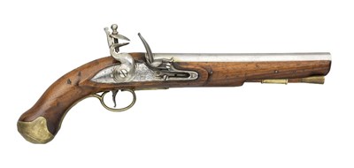 Lot 206 - A .650 CALIBRE LIGHT DRAGOON FLINTLOCK PISTOL BY DURS EGG