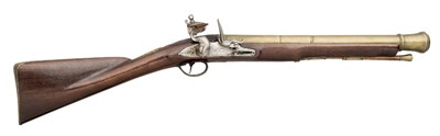 Lot 224 - A FLINTLOCK BLUNDERBUSS BY RICHARD (1) WILSON