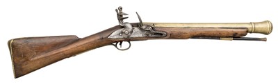 Lot 225 - A FLINTLOCK BLUNDERBUSS BY WILLIAM BRETTELL