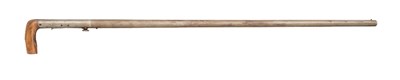 Lot 231 - A 28 BORE DAY'S PATENT PERCUSSION UNDERHAMMER WALKING STICK GUN