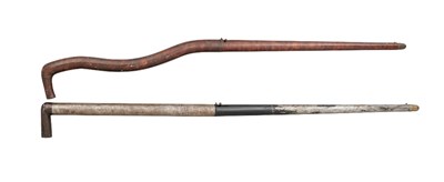 Lot 235 - TWO .36 CALIBRE RIFLED AIR CANES