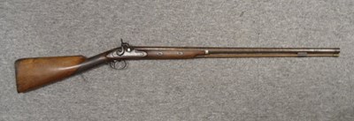Lot 243 - A 16 BORE PERCUSSION SPORTING GUN BY S. EVANS