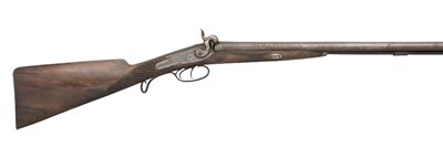Lot 248 - A D.B. 18 BORE FRENCH PERCUSSION SPORTING GUN BY MOREAU A PARIS