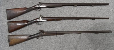 Lot 260 - A D.B. 11 BORE PERCUSSION SPORTING GUN BY WESTLEY RICHARDS