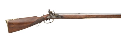 Lot 273 - A .600 CALIBRE FLINTLOCK SPORTING RIFLE BY AUGUST KRAMER A NEUHAUS