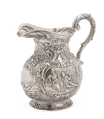 Lot 128 - A GERMAN SILVER JUG, VEREINIGTE SILBERWARENFABRIKEN, HANAU, CIRCA 1920