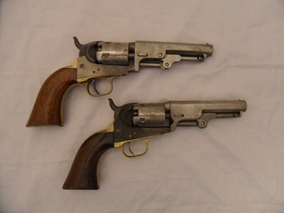 Lot 365 - TWO .36 CALIBRE COLT MODEL 1849 POCKET REVOLVERS