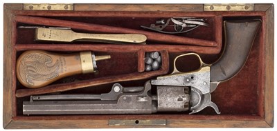 Lot 367 - A CASED .31 CALIBRE COLT LONDON SECOND MODEL 1849 POCKET REVOLVER