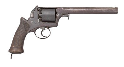 Lot 383 - A 38 BORE DEANE-ADAMS 1851 MODEL FIVE-SHOT SELF-COCKING PERCUSSION 'DRAGOON' REVOLVER BY DEANE ADAMS