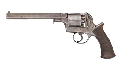 Lot 384 - A 38 BORE DEANE-ADAMS 1851 MODEL FIVE-SHOT SELF-COCKING PERCUSSION 'DRAGOON' REVOLVER RETAILED BY HO