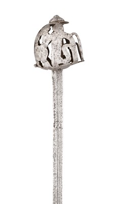 Lot 398 - A SCOTTISH BASKET-HILTED BACKSWORD
