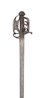 Lot 401 - A SCOTTISH BASKET-HILTED BROADSWORD
