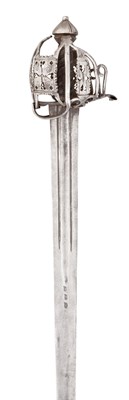 Lot 404 - A BASKET-HILTED BROADSWORD IN EARLY 18TH CENTURY SCOTTISH STYLE