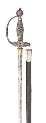 Lot 439 - A RARE SILVER-HILTED SMALLSWORD