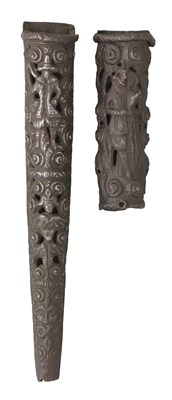 Lot 453 - AN IRON DAGGER SCABBARD