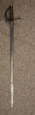 Lot 468 - A MILITARY SWORD
