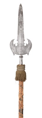 Lot 487 - A RARE GERMAN ETCHED PARTISAN FOR THE GUARD OF MAXIMILIAN