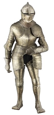 Lot 514 - A COMPOSITE SOUTH GERMAN CAP-A-PIE FIELD ARMOUR